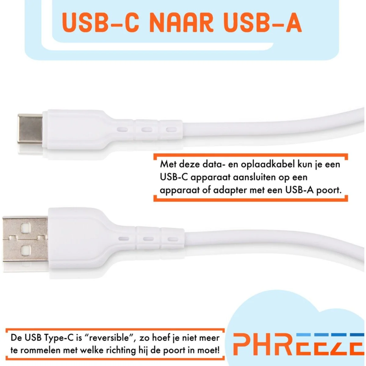 3x USB C kabel geschikt voor Samsung A12 - S21 - S20 FE - Xiaomi - Oppo - OnePlus - Samsung Oplaadkabel - USB A naar USB C kabel - oplader kabel - lader - oplader - Afbeelding 8
