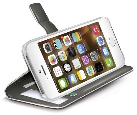 Celly Apple iPhone 5/5s/SE Wally Folio case with cardslots White - Afbeelding 3