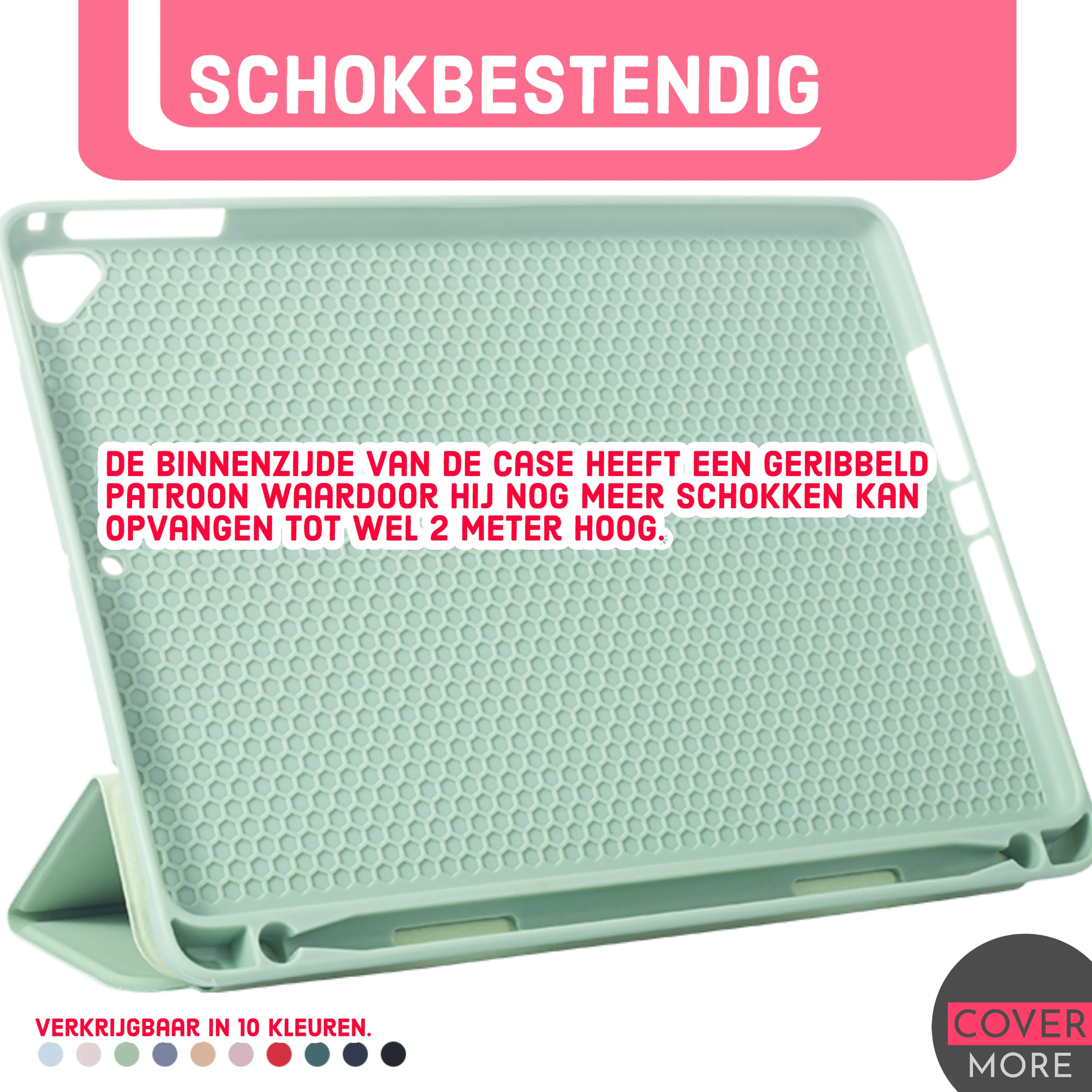 iPad Air 3 (2019) 10.5 Hoes - iPad Air 2019 (3e generatie) Case - Roze - Smart Folio iPad Air Cover met Apple Pencil Opbergvak - Hoesje voor Apple iPad Air 3e Generatie (2019) 10.5 inch - Afbeelding 8