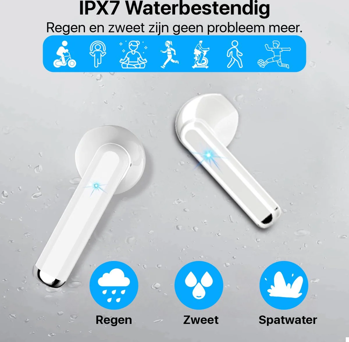 Draadloze Oordopjes - Geschikt voor iOS en Android - Bluetooth - EarBuds - Lange Batterijduur - Comfortabel Draagcomfort - Geweldige Geluidskwaliteit - Origineel Phreeze - Afbeelding 7