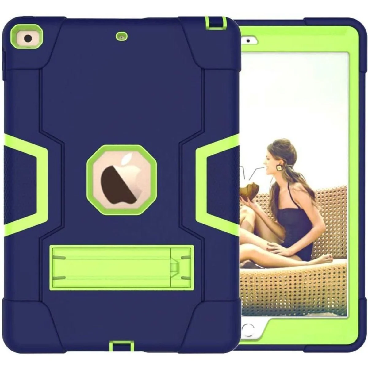 Extreme Bescherming | Apple iPad 10.2 Hoesje | iPad 10.2 (2020) Schokbestendige Stevige Hoes | iPad 8 Hoesje | Apple iPad 8 (2020) Case | Geschikt voor Apple iPad 8 (2020) 10.2 inch | Apple iPad 10.2 2020 (10.2 inch) Hoes - Afbeelding 2