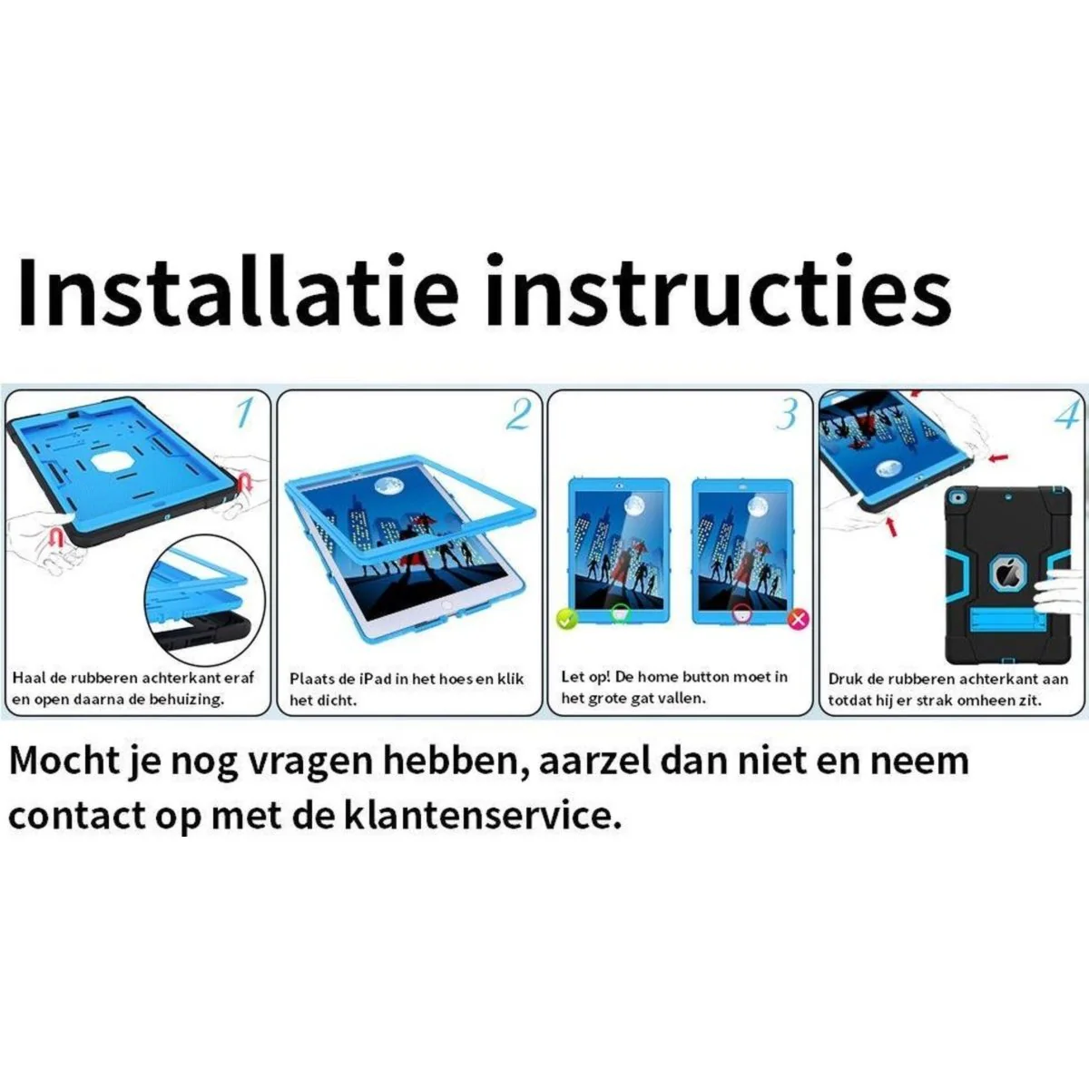 Extreme Bescherming | Apple iPad 10.2 Hoesje | iPad 10.2 (2020) Schokbestendige Stevige Hoes | iPad 8 Hoesje | Apple iPad 8 (2020) Case | Geschikt voor Apple iPad 8 (2020) 10.2 inch | Apple iPad 10.2 2020 (10.2 inch) Hoes - Afbeelding 6