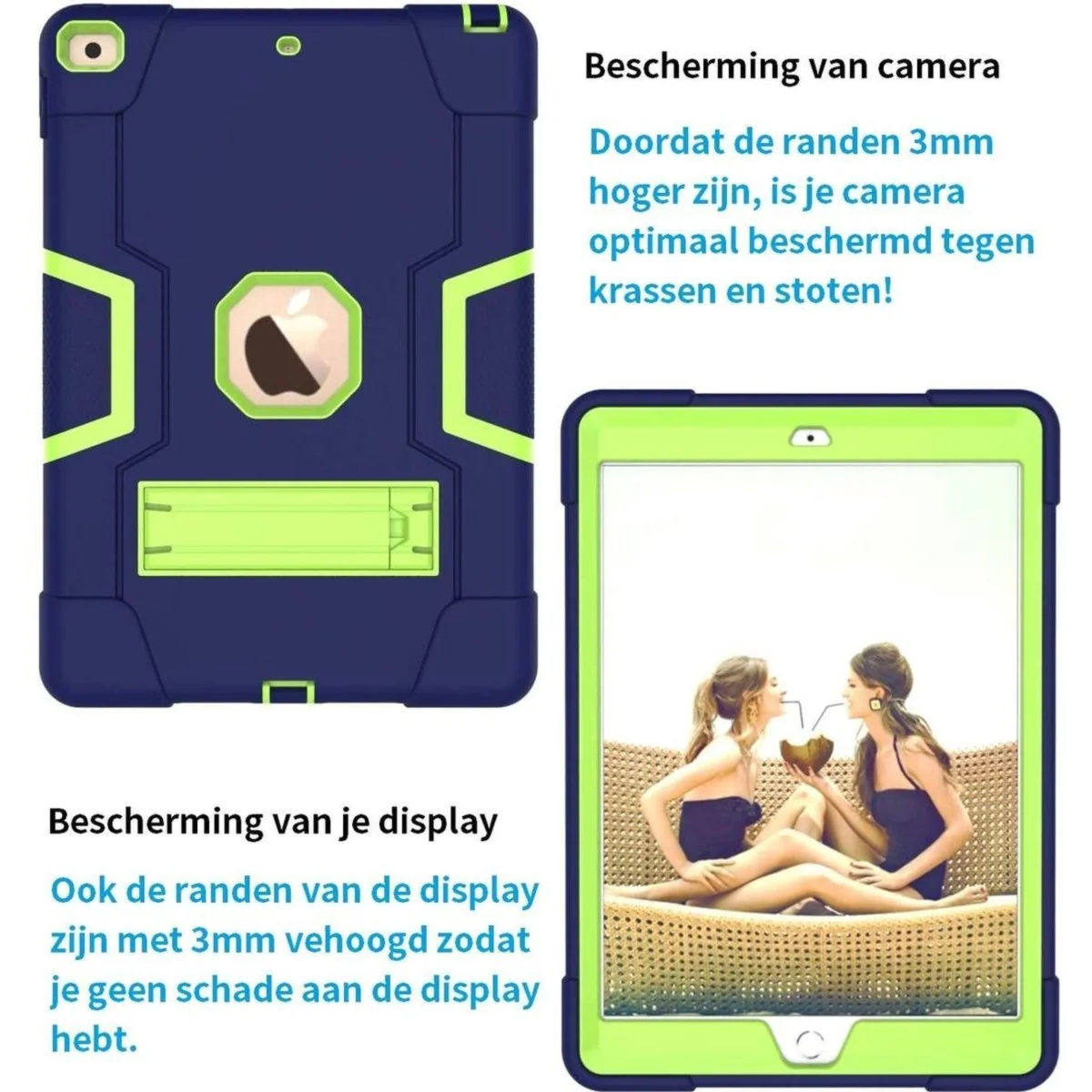 Extreme Bescherming | Apple iPad 10.2 Hoesje | iPad 10.2 (2020) Schokbestendige Stevige Hoes | iPad 8 Hoesje | Apple iPad 8 (2020) Case | Geschikt voor Apple iPad 8 (2020) 10.2 inch | Apple iPad 10.2 2020 (10.2 inch) Hoes - Afbeelding 5