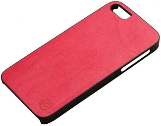 Man en Wood iPhone 5/5S/SE Houten Hoes Rood