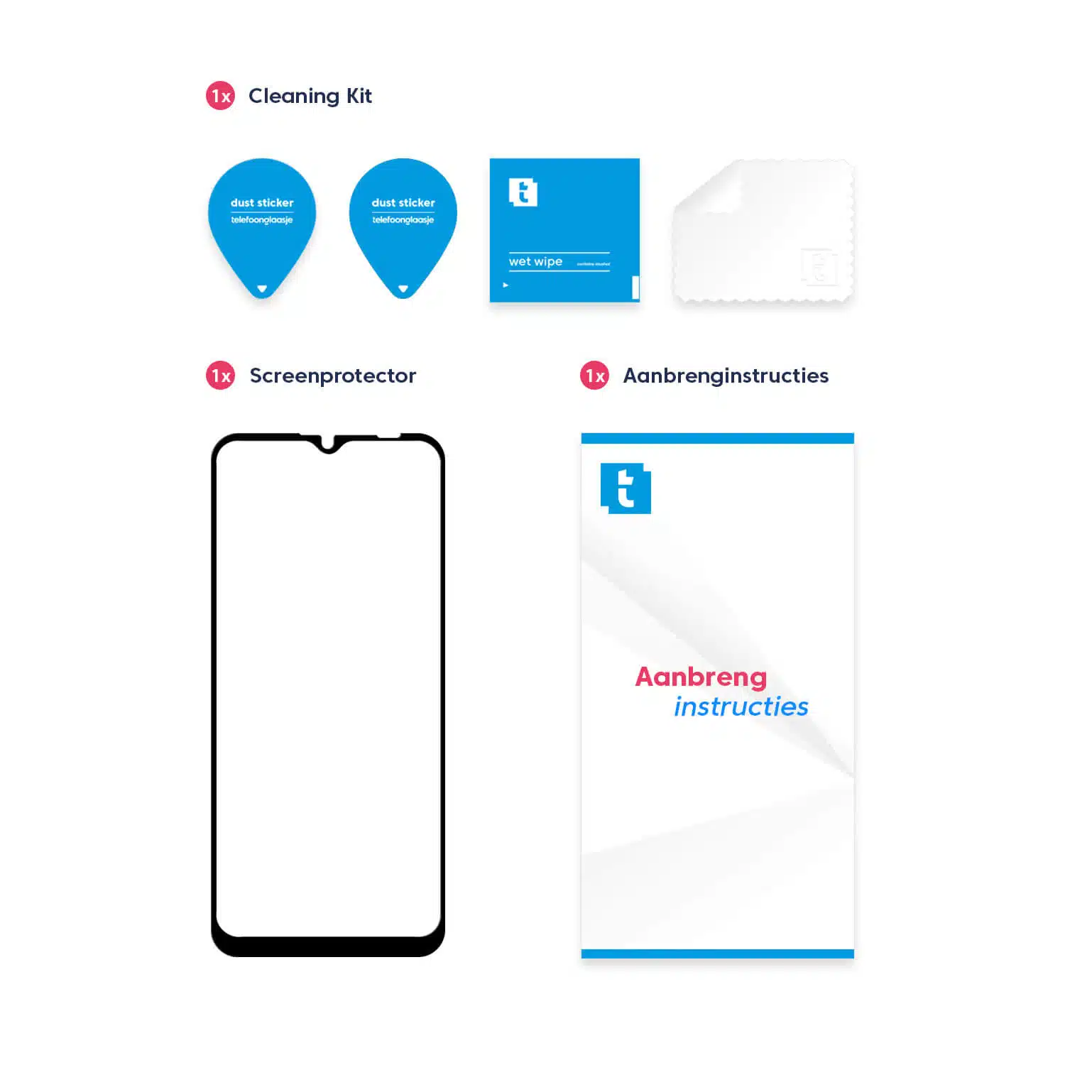 Motorola Moto E7 Plus screenprotector gehard glas Edge to Edge - Afbeelding 4