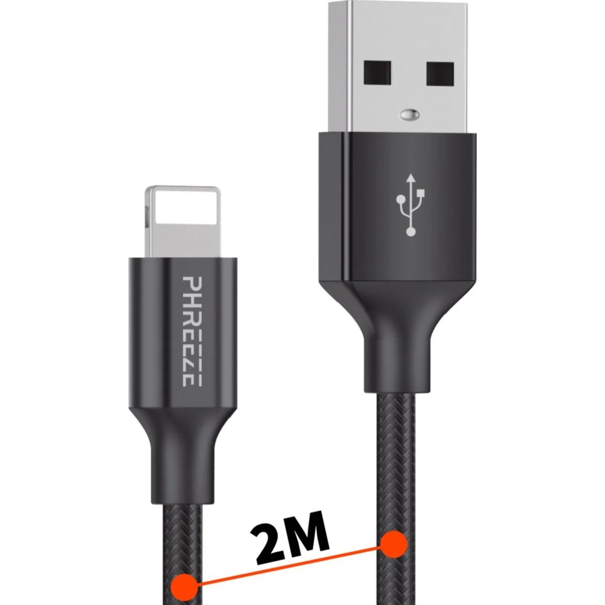 Lightning USB Kabel 2 Meter - iPhone Kabel - iPad Lader - Fast Charge - Nylon Gevlochten - Extra Sterk - iPhone Oplader - Lightning naar USB - iPhone Oplader Kabel - Geschikt voor Apple CarPlay, iPhone, iPad, iPod - Afbeelding 2