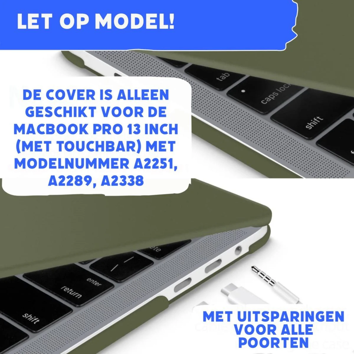 Macbook Air M1 Case - Macbook Air M1 13,3 inch Cover - Macbook Air 13.3 inch van 2018 / 2021 Hardcase - Luxe Case Premium Crystal Case Cover Hardcover Hardcase - A1932 / A2179 / A2337 M1 - Afbeelding 8